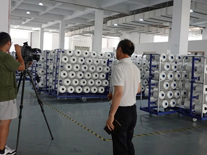 Shaoxing TV media tuli Chengbang High-tech haastatteluja ja raportteja